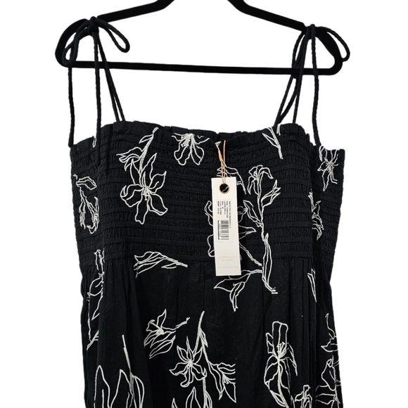 Tanya Taylor Leona Smocked Floral Midi-Dress NWT - Picture 4 of 12